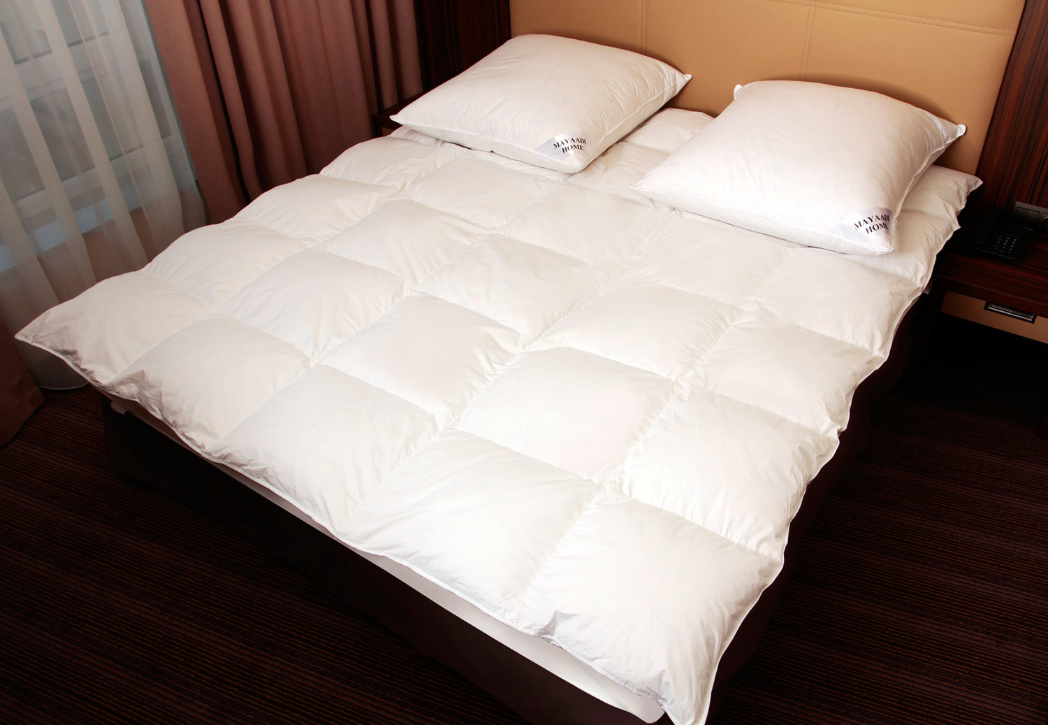 MA38 Daunendecke Bettdecke Federn Oberbett Decke70 % Daunen - 30 % Federnn 155x220 cm 1200g