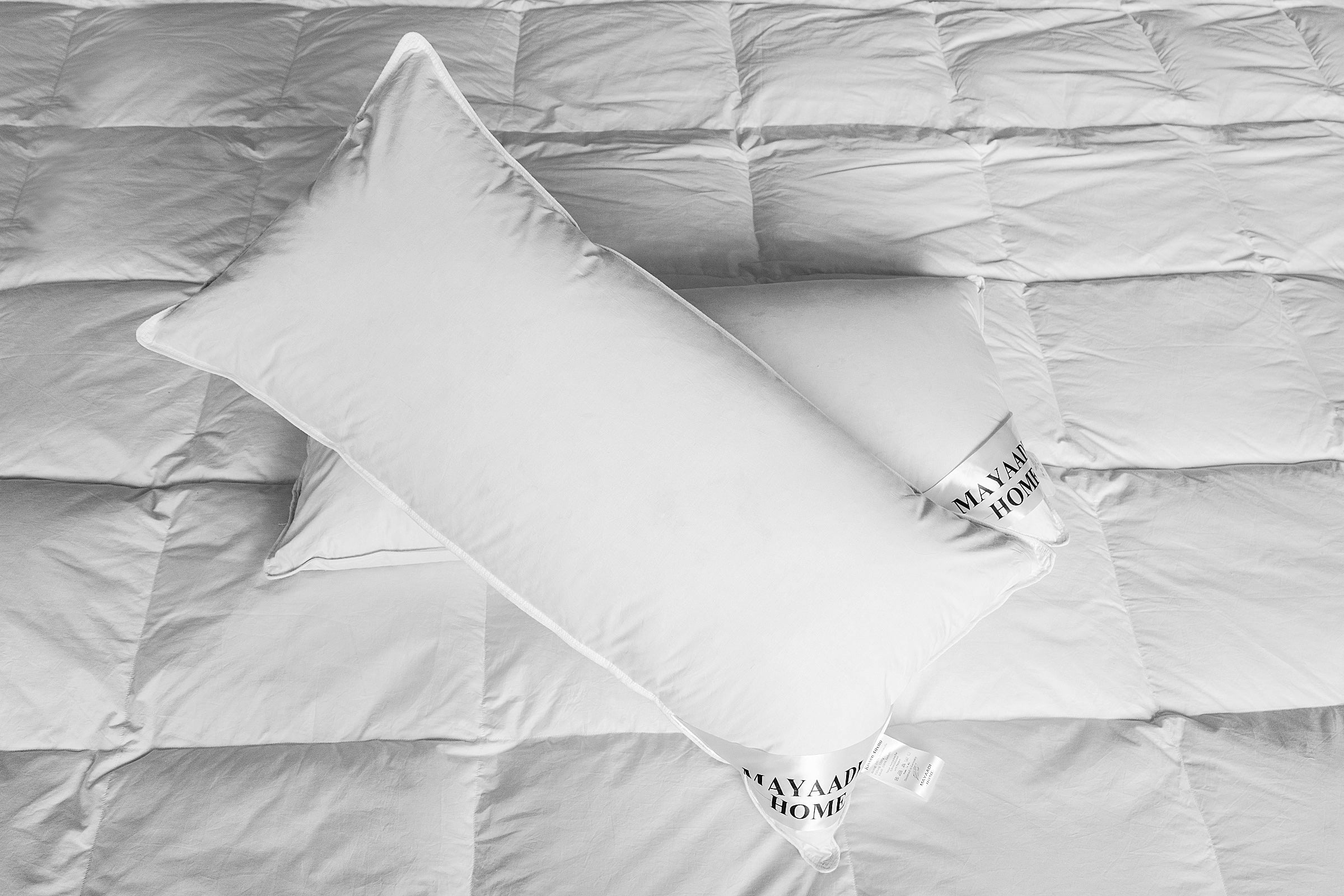 MA4 Kopfkissen 40x80cm Federn 100% Gänsefedern Natur Kissen Füllung 1100 Gramm