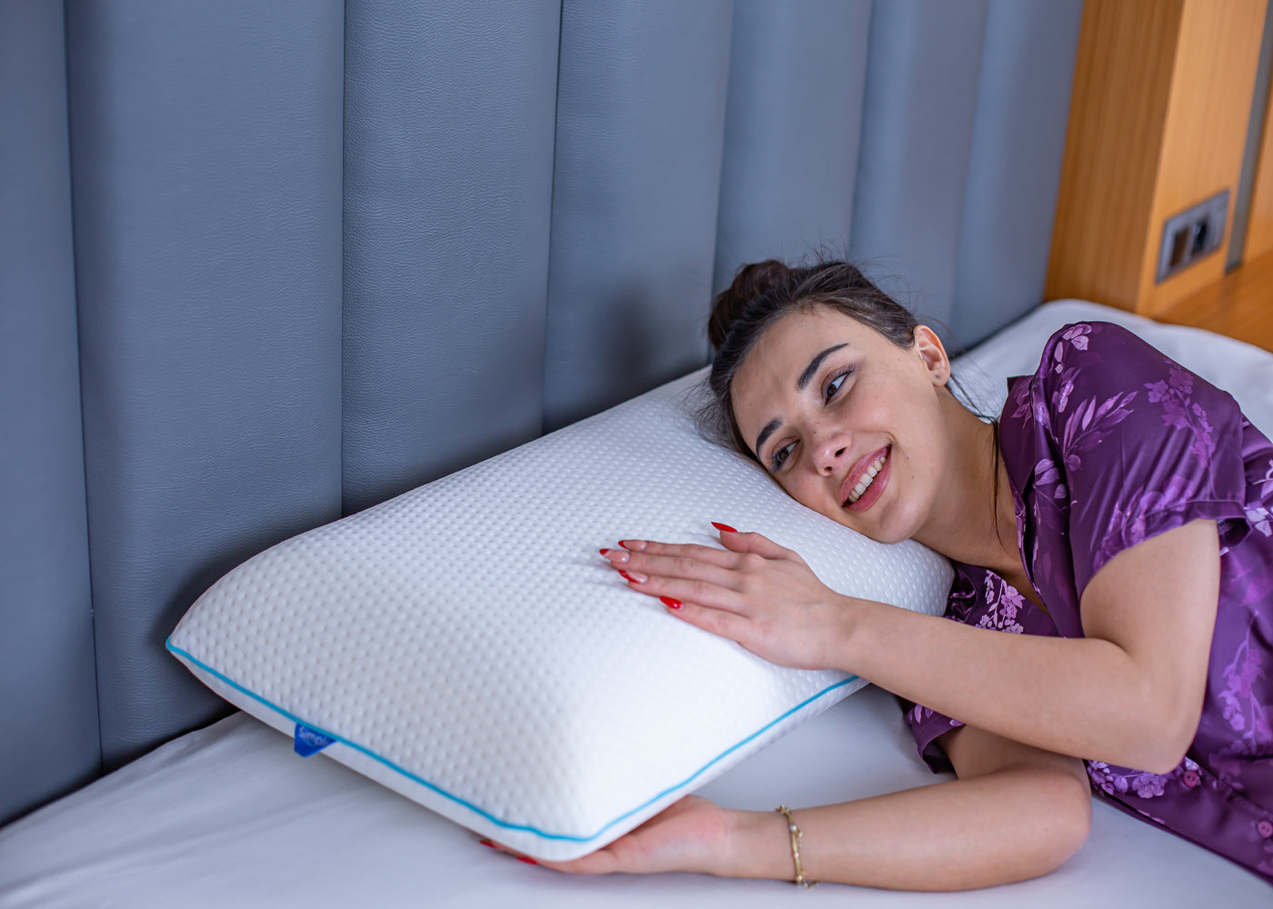 Jumbo-Kopfkissen Classic - 80x40x15cm - gegen Nackenschmerzen - Visco Memory Foam – NY2-04K